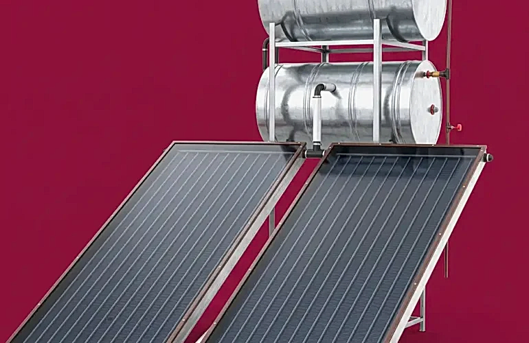 Galvaniz klasik açık devre gün ısı sistemi