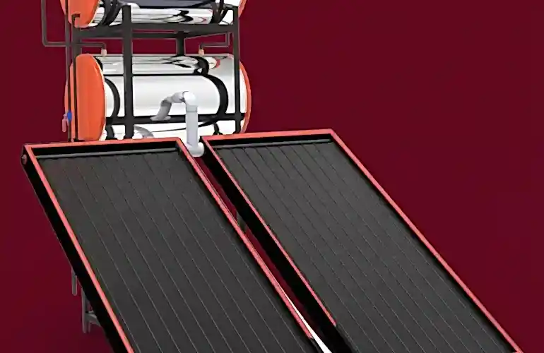 A Plas klasik gün ısı güneş enerjisi sistemi