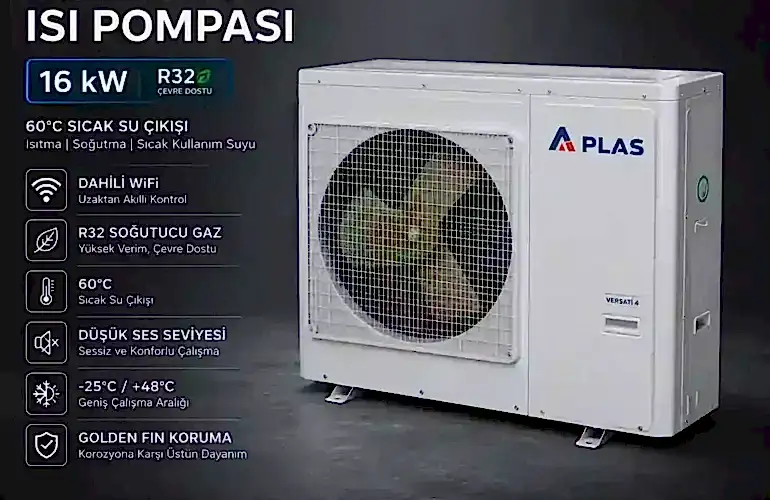 A Plas Versati 4 16 kW monoblok ısı pompası Bakı