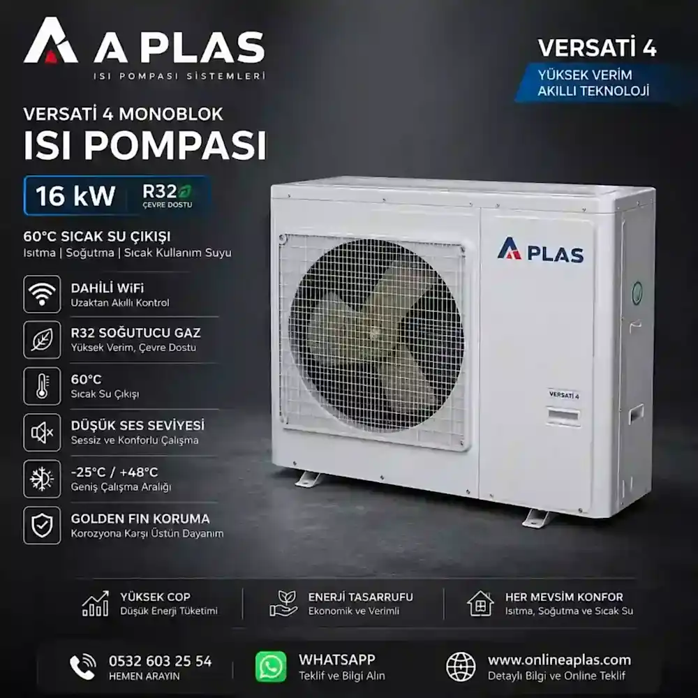 A Plas Versati 4 16 kW monoblok ısı pompası Bakı